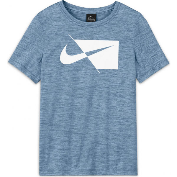 Nike DRY HBR SS TOP B Modrá S - Chlapecké tréninkové tričko Nike