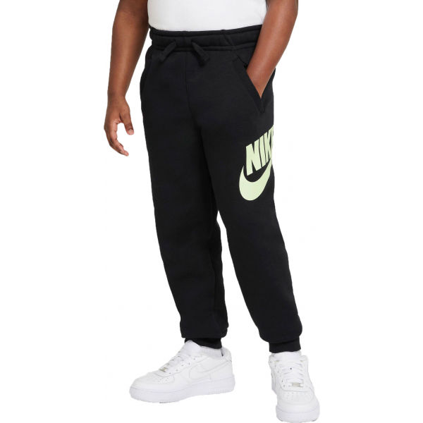 Nike NSW CLUB+HBR PANT B Černá S - Chlapecké kalhoty Nike