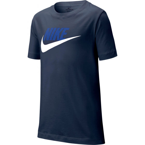 Nike NSW TEE FUTURA ICON TD B modrá M - Chlapecké tričko Nike