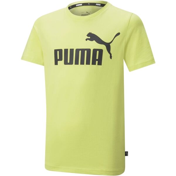Puma ESS LOGO TEE B Světle zelená 140 - Chlapecké triko Puma