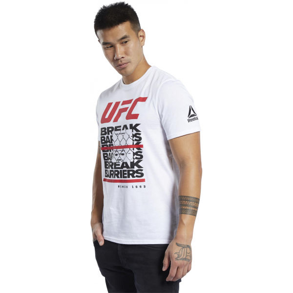 Reebok UFC FG CAPSULE T bílá Bijela - Pánské triko Reebok