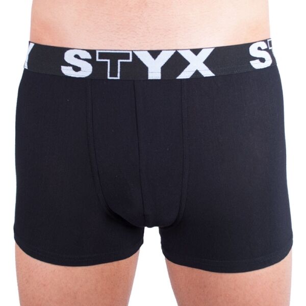 Styx MEN'S BOXERS SPORTS RUBBER Černá XL - Pánské boxerky Styx
