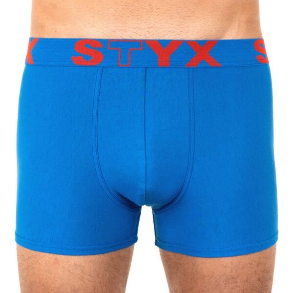 Styx MEN'S BOXERS SPORTS RUBBER Modrá M - Pánské boxerky Styx