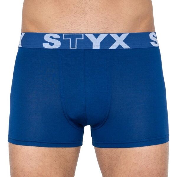 Styx MEN'S BOXERS SPORTS RUBBER Modrá XXL - Pánské boxerky Styx