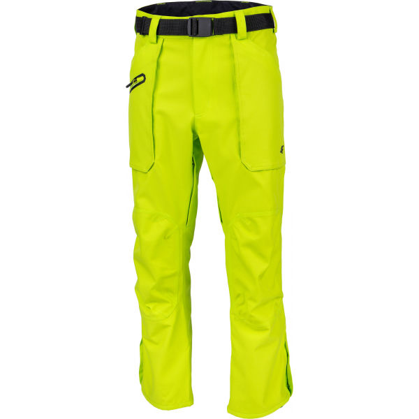 4F MEN´S SKI TROUSERS Reflexní neon XL - Pánské lyžařské kalhoty 4F