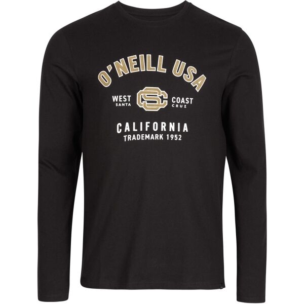 O'Neill STATE L/SLV T-SHIRT Černá XS - Pánské triko s dlouhým rukávem O'Neill