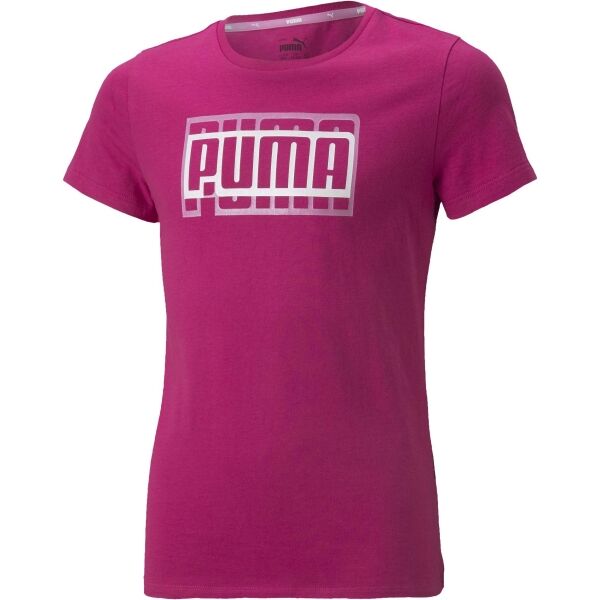 Puma ALPHA TEE G Růžová 164 - Dívčí triko Puma
