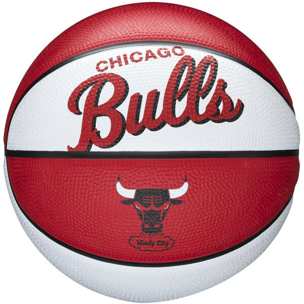 Wilson NBA RETRO MINI BULLS Červená 3 - Mini basketbalový míč Wilson