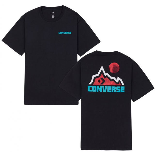 Converse MOUNTAIN MOON GRAPHIC SHORT SLEEVE T-SHIRT Pánské tričko