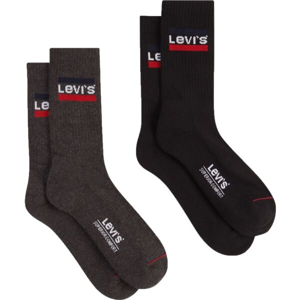 Levi's REGULAR CUT SPRTWR LOGO 2P Ponožky