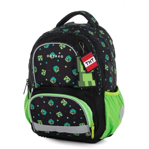 Oxybag NEXT GREEN CUBE Školní batoh